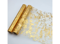 KOFIHETY Caminho De Mesa Dourado Em Malha Fina Com Lantejoulas, 2 Unidades, 11x117 Pol, Decoração Para Festa, Casamento, Natal
