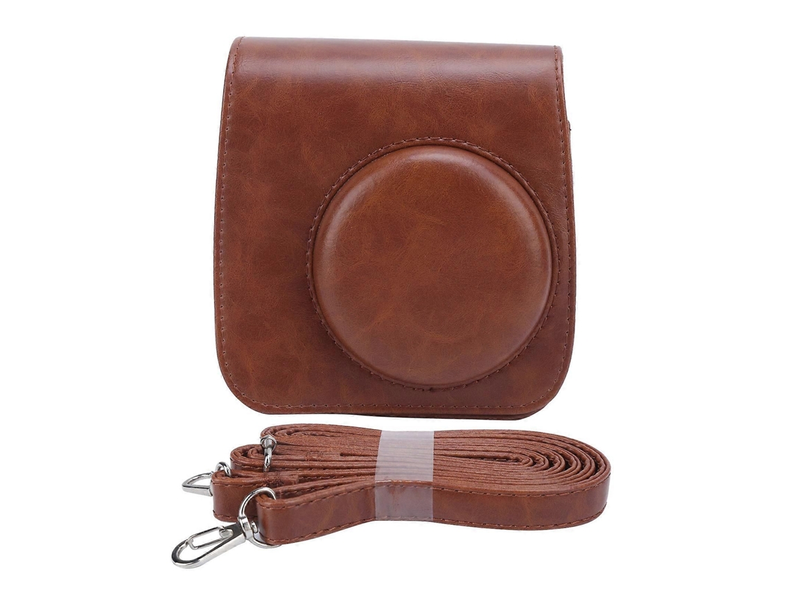 Capa Protetora em Couro Pu para Mini Câmera Instax Mini 7+ com Alça de Ombro Ajustável. TAISHENGDA