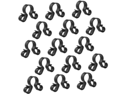 Artibetter 15-Preto Clips de Plástico para Velas Festa, Clips Resistentes e Duráveis para Decantadores de Vinho, Ideais