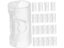 Conjunto Inoomp de 20 Alfinetes de Lençol Antiderrapantes, Transparentes, para Uso Doméstico, Seguram Lençóis, Edredons E