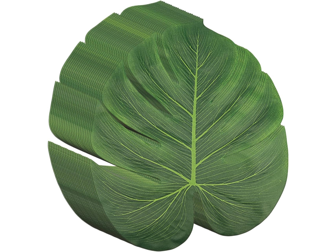 25 Folhas De Palmeira Tropical Artificial 34,3cm, Decoração De Mesa Para Festa Havaiana/jungle Igvtrade
