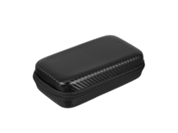 Estojo Preto Para Termômetro Auricular Com Compartimentos Separados E Controle De Umidade.
