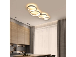 Nettlife Candeeiro De Teto Led, 3000 K, 37 W, 89 Cm, Em Alumínio, Para Sala, Quarto, Corredor E Cozinha, Para Uso Diário, Uso Doméstico