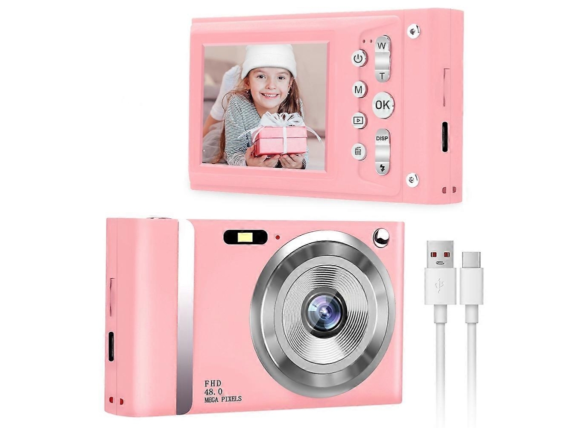 Câmara Digital Compacta Para Crianças Com Ecrã De 2,4 Polegadas E Gravação 1080p