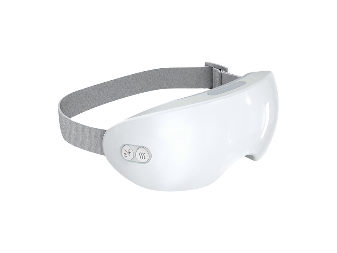 Massageador Ocular com Aquecimento e Resfriamento, Branco, Máscara para os Olhos Incluída, Facial Aqu Ecido Alívio do Sono. GOKOCO