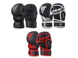 Luvas De Mma/controle E Conforto/triplo Suporte E Absorção De Impacto Vermelhas Brilvibera