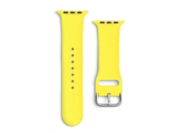 Pulseira De Silicone Para Apple Watch 2 9/se 38/40/41 Mm, Amarela Vayotoy
