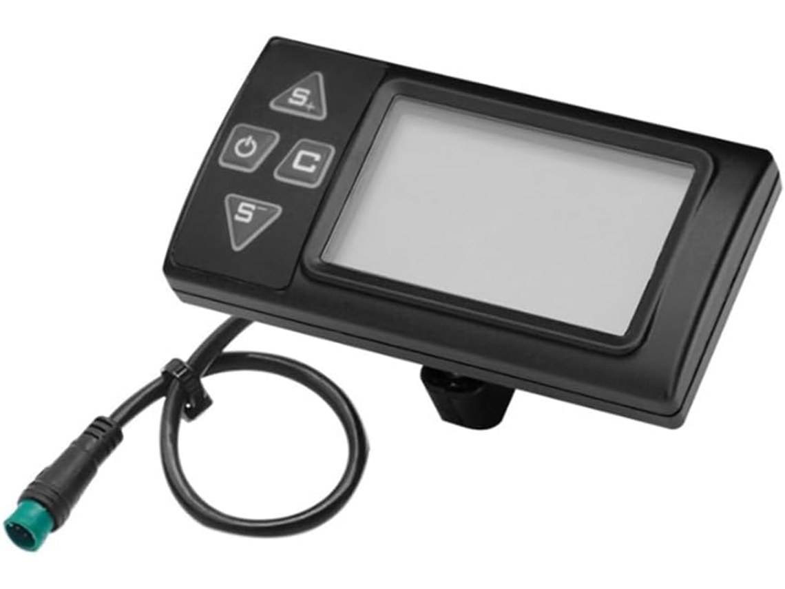 Viseira LCD inteligente à prova d'água para bicicletas e scooters elétricas Ebike S861 24V 36V 48V Gokoco