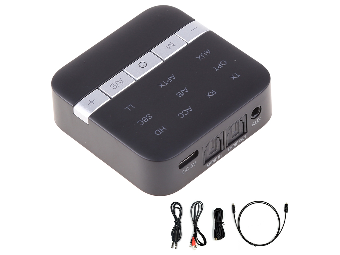 Adaptador De Áudio Csr8675 Compatível Com Bluetooth V5.0, Interface De Áudio Digital, Fibra Óptica, Aptx, Coaxial, Transmissor E Receptor 2 Em 1.