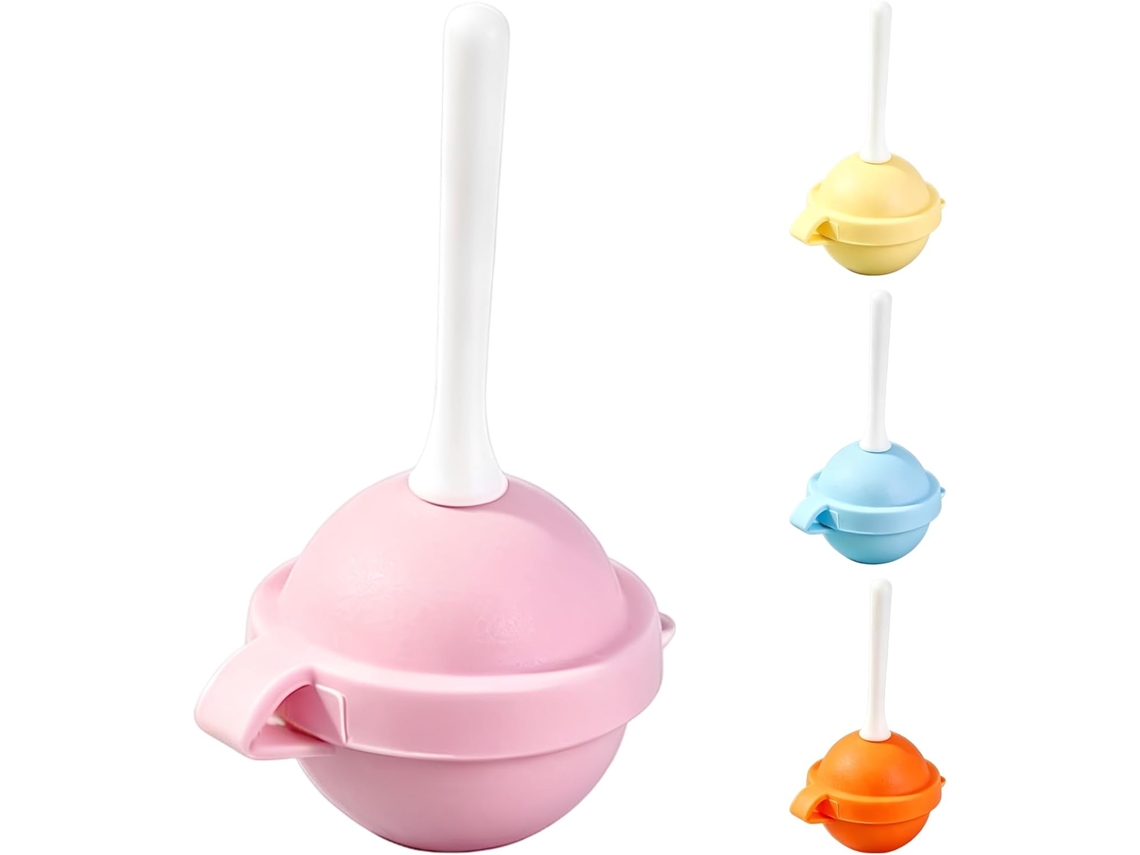 Conjunto De 4-moldes Silicone Para Pirulito Com Esferas 3cm 1, 2 Polegadas, Coloridos E Fáceis De Desenformar, Ideais