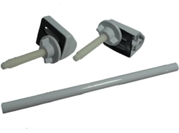 Conjunto De 2 Kits Modernos De Fixação De Assento Sanitário Com Hastes Brancas.