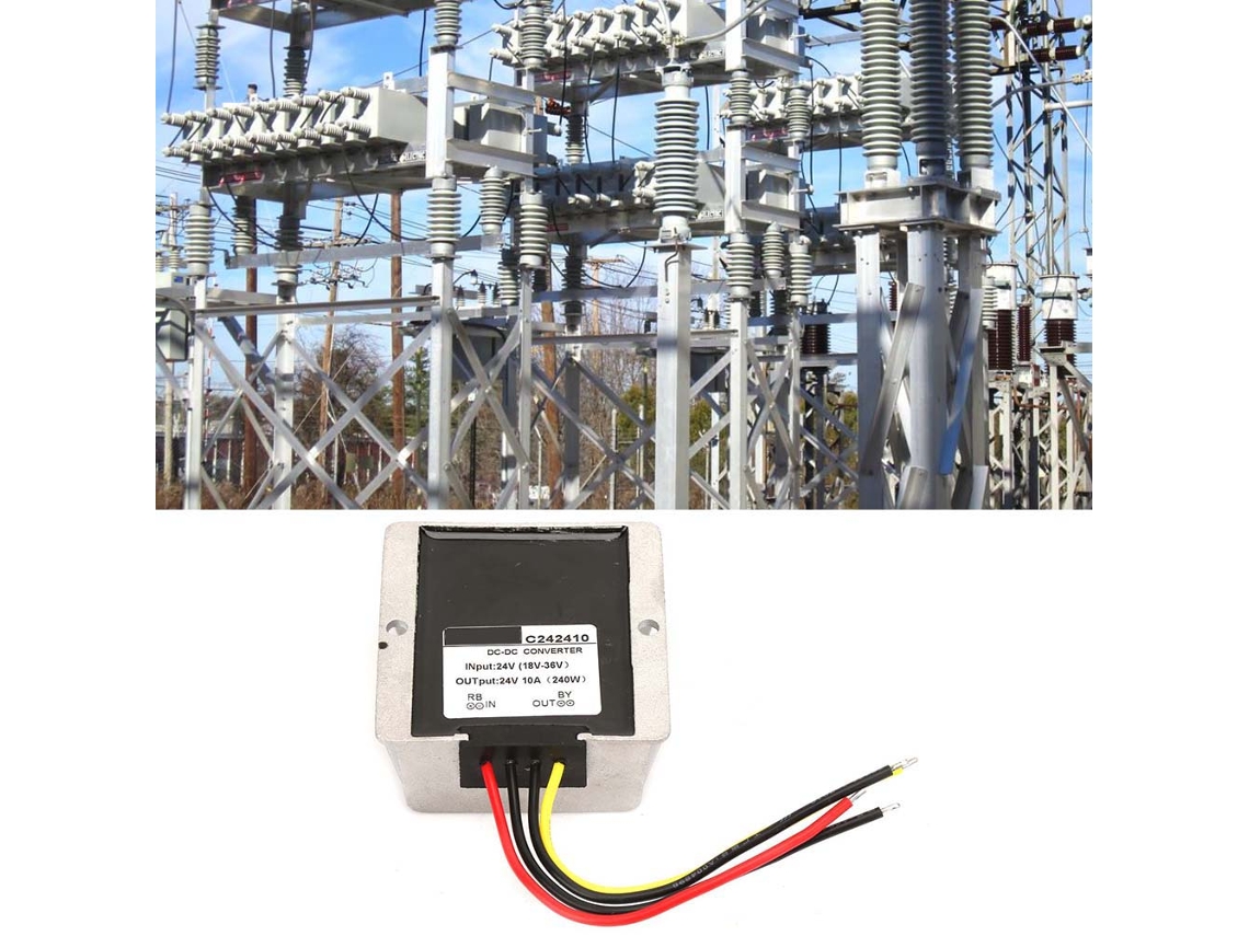 Laxiscreed Conversor Buck-boost Automático 18-36v Para 24v, Regulação De Tensão Até 10a