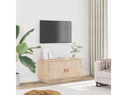 Móvel De Tv 80x34x40 Cm Madeira De Pinho Maciça Dkd Home Decor