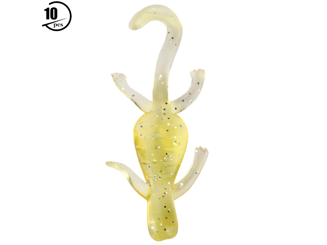 Lure (soft Bait) 10pcs Heng Jia 5cm/1g Gecko Lure (authorized) New Product