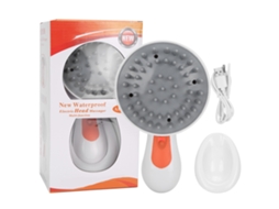 Massageador Elétrico De Cabeça À Prova D'água Com Vibração Escova De Massagem Para Couro Cabeludo