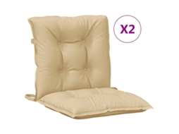 Lowback Chair Cushion, Lowback Chair Cushions Vidaxl Bege Tecido (100 X 50 X 7 Cm)