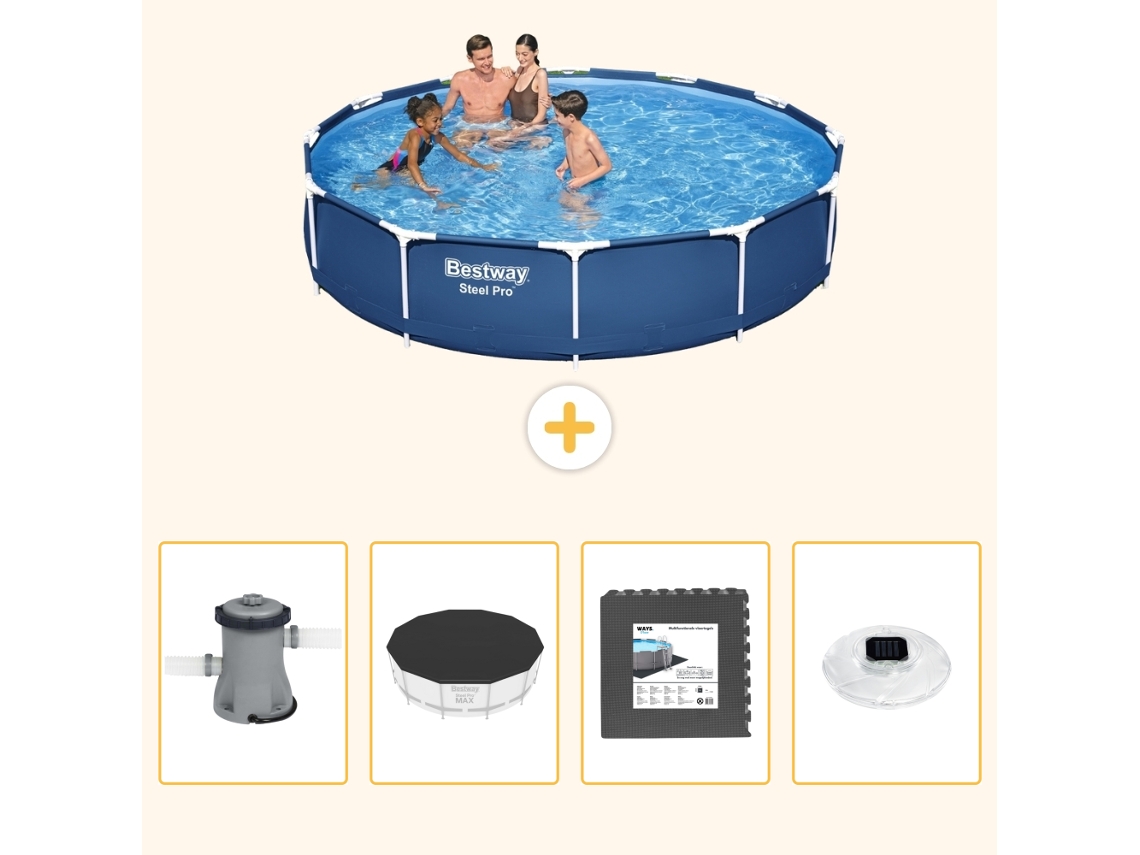 Bestway Piscina Bestway Steel Pro Redonda - 366x76 Cm - 5-peças S312