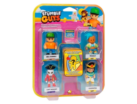Pack Figuras Stumble Guys Cuatro Figuras Y Sorpresa 64112045 Mr Bizak Bizakp24
