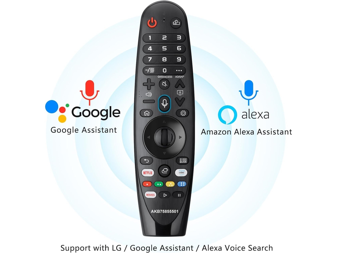 Controle Bluetooth para TV LG Akb75855501 com comando de voz XIAOMOYU