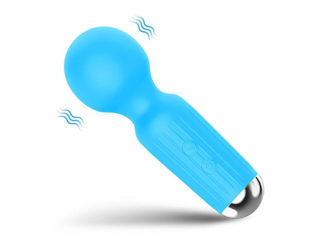 Mini Vibrador De Massagem De 20 Frequncias Para Mulheres (azul)