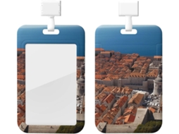 Porta Crachá Da Cidade Velha De Dubrovnik Com Cordão, Estojo De Plástico Impermeável Crachá, Capa Protetora