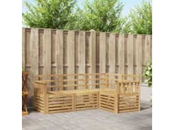 Vidaxl Conjunto De Sofás Para Exterior 4 Unid. Branco