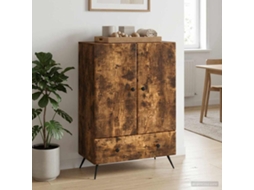 Vidaxl Buffet Carvalho Fumado 66 X 34,5 X 95 Cm Derivados De Madeira