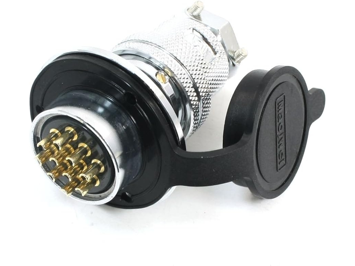 Conector de aviação Gx25, 125 V, 5 A, com tampa CHABERLU