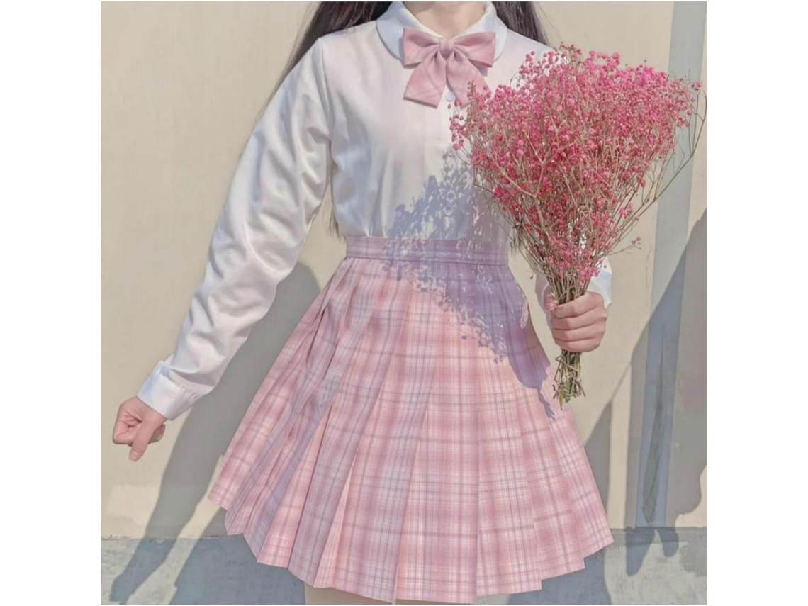 2026-falda Plisada Uniforme Escolar Japonesa De Mujer High Waist A-line Tela Cuadros Nowcos S Mente De Menina