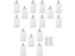 Conjunto De 16 Loções De Viagem À Prova D'água De 100ml Em Pet Para Cosméticos.