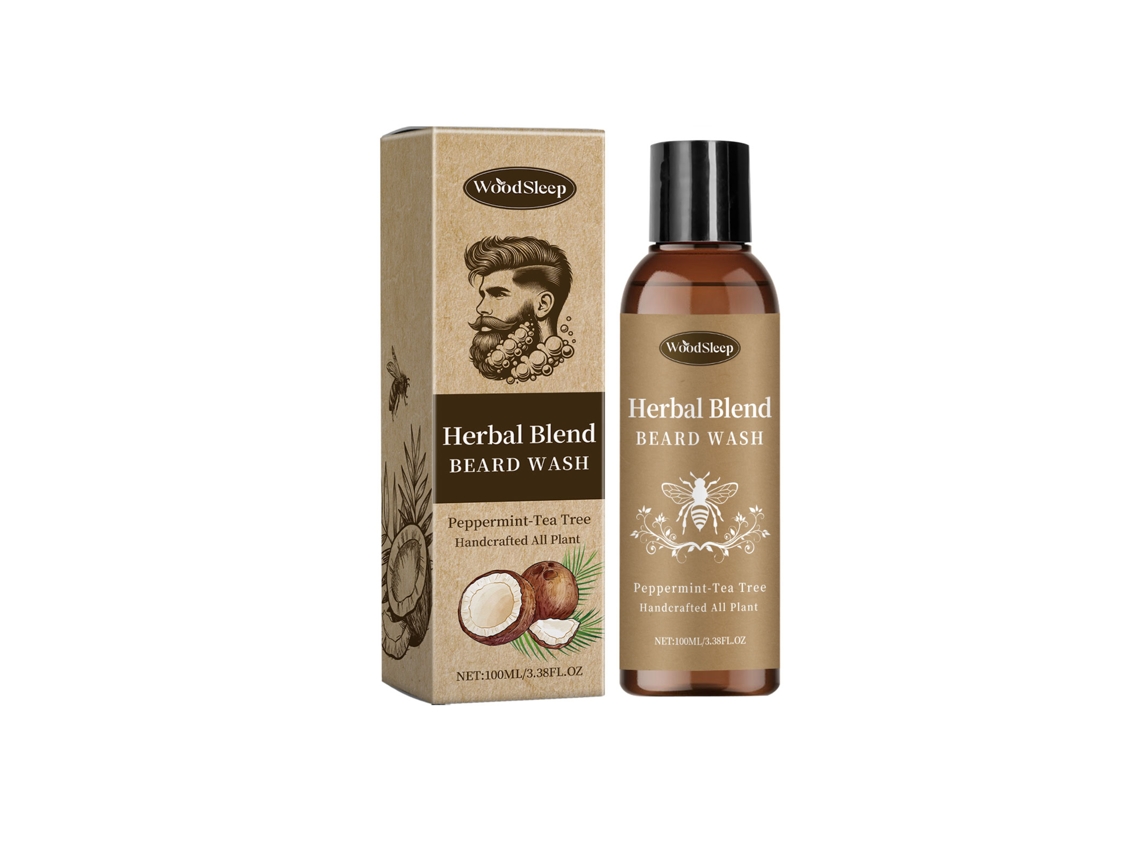 Limpeza para Barba Masculina Woodsleep, Suave e Cuidados Diários LAXISCREED