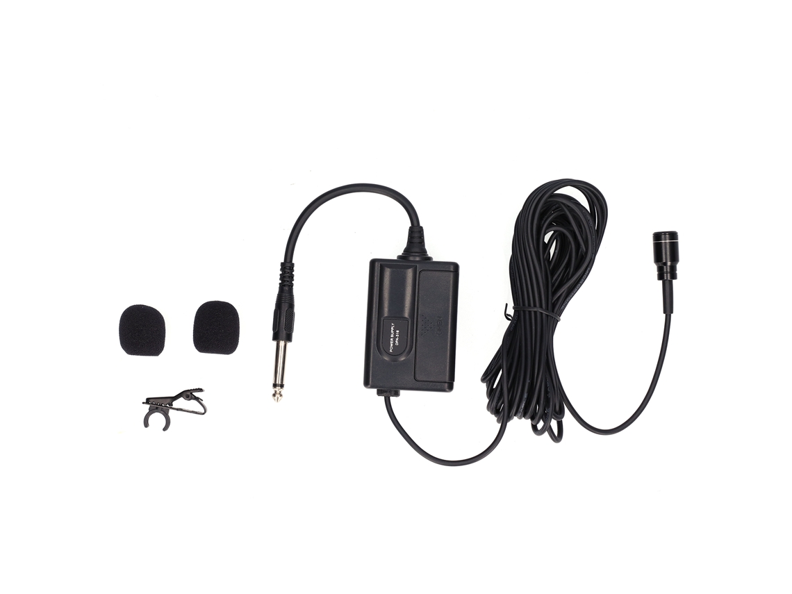 Microfone Lavalier Mali com Conexão de Sinal 6m