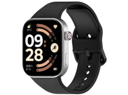 Bracelete Para Redmi Watch 6 / 5 / 4 - Silicone Esportivo - Fecho Reverso Dedicado Preta