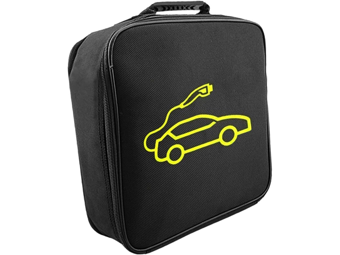 Carregador Veicular Com Power Bank, Cabo Protetor Usb Para Carregamento Múltiplo, Bolsa Organizadora Gokoco