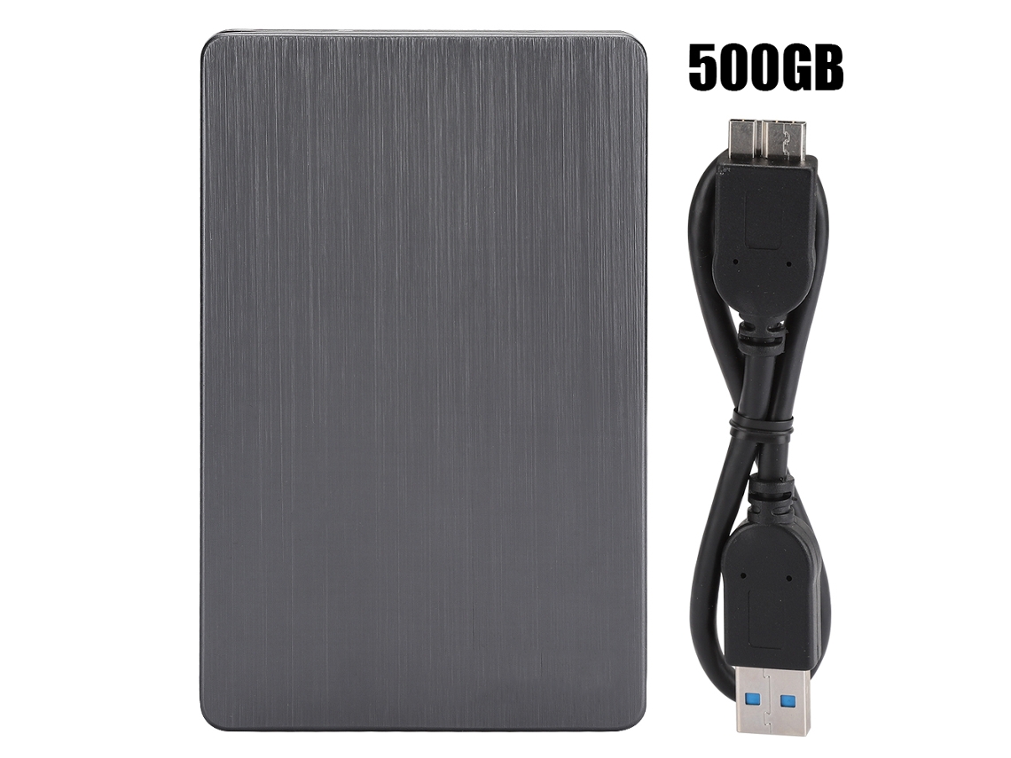 2026zentro-disco Rígido Móvel 2.5 Polegadas Cinza Escuro Usb3.0 Hdd/ssd Para Sata 500gb