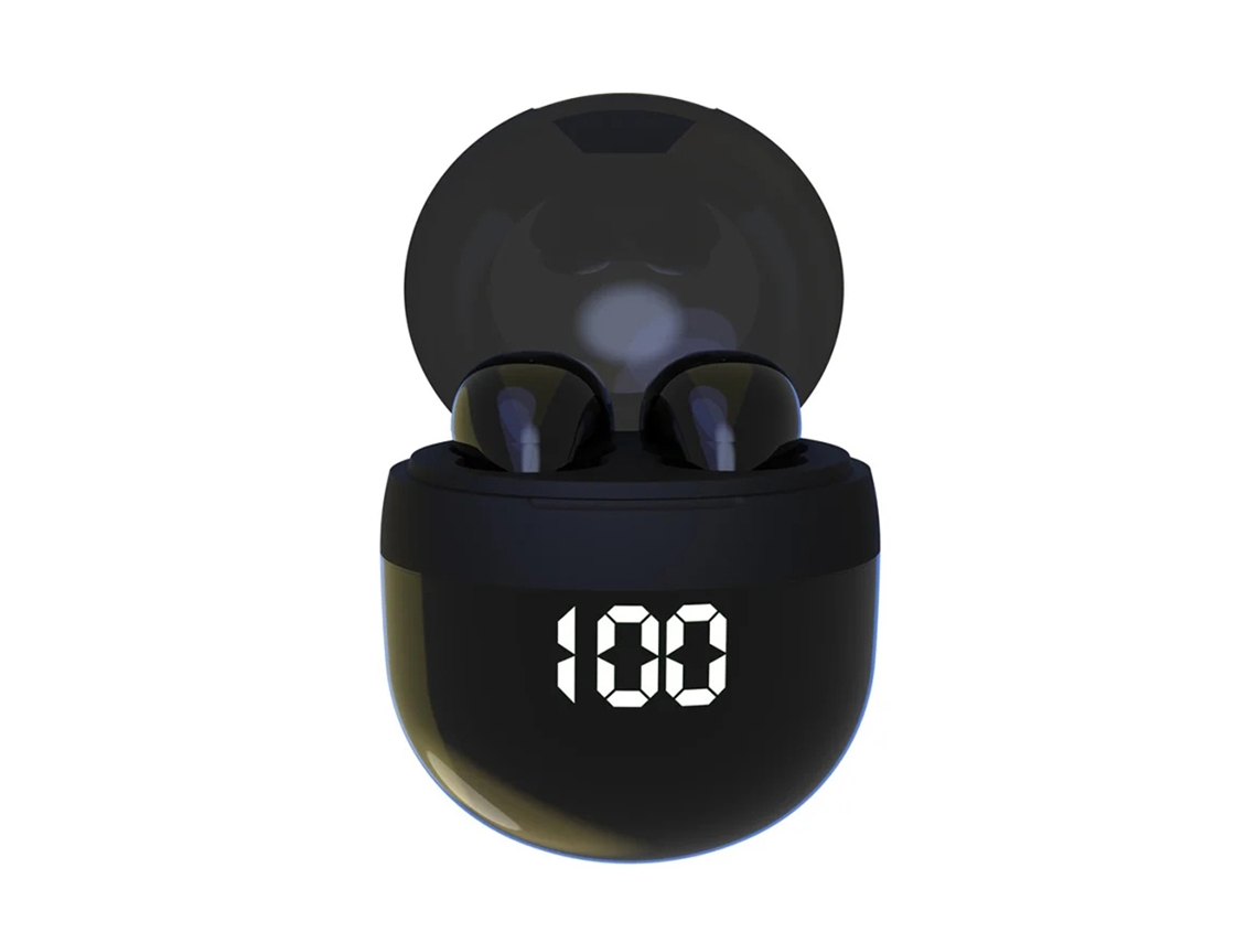 Mini Fones de Ouvido Bluetooth 5.3 invisíveis, graves potentes, microfone, cancelamento de ruído MDUG