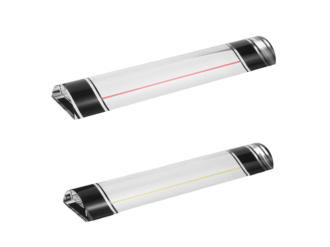 Conjunto De 2 Réguas Aumento Em Acrílico Transparente Com Linhas Guia