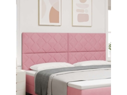 Vidaxl Cabeceira Rosa 200 Cm Veludo