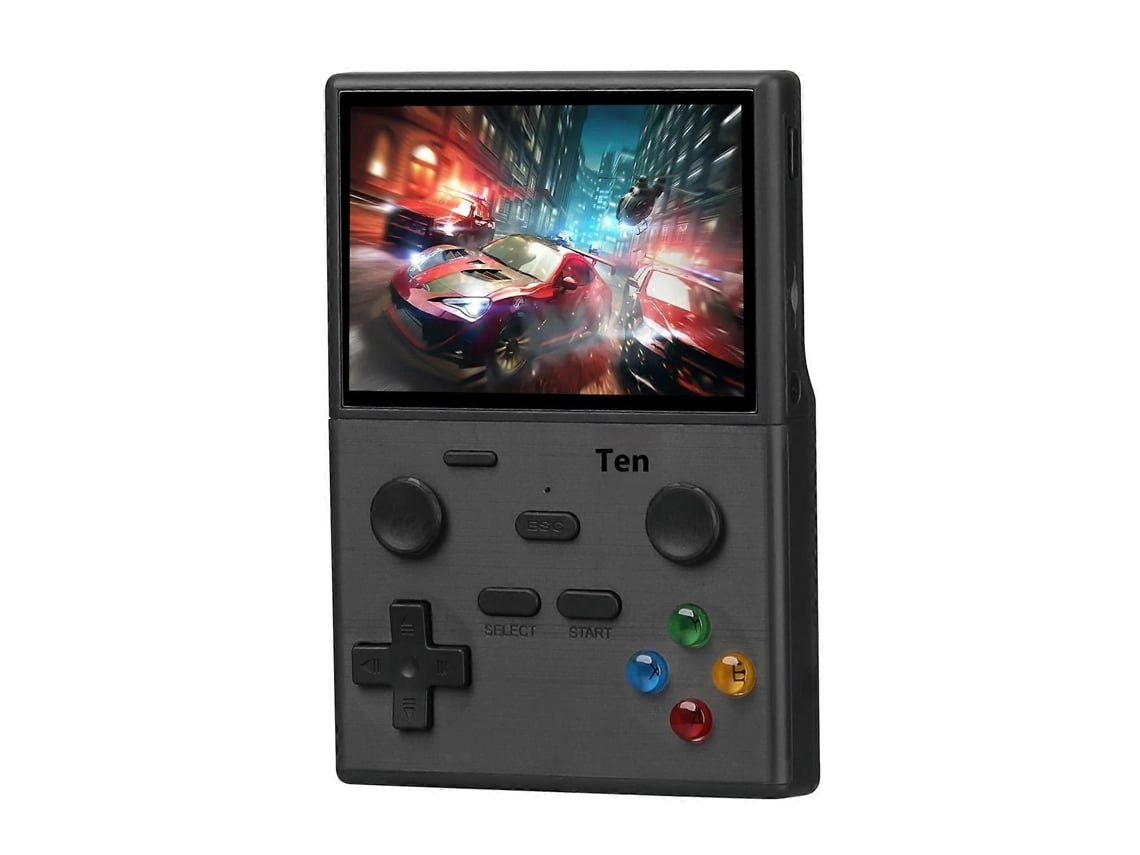 Console Portátil De Jogos Retrô, 3.5 Polegadas Tela Ips Hd, 10 Emuladoresblack8g