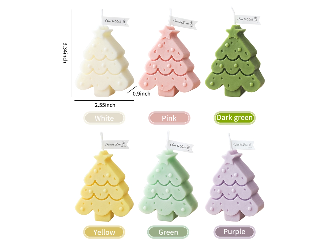 Velas Coloridas Sem Fumaça Laxiscreed Para Natal, Casamentos E Decoração Festiva