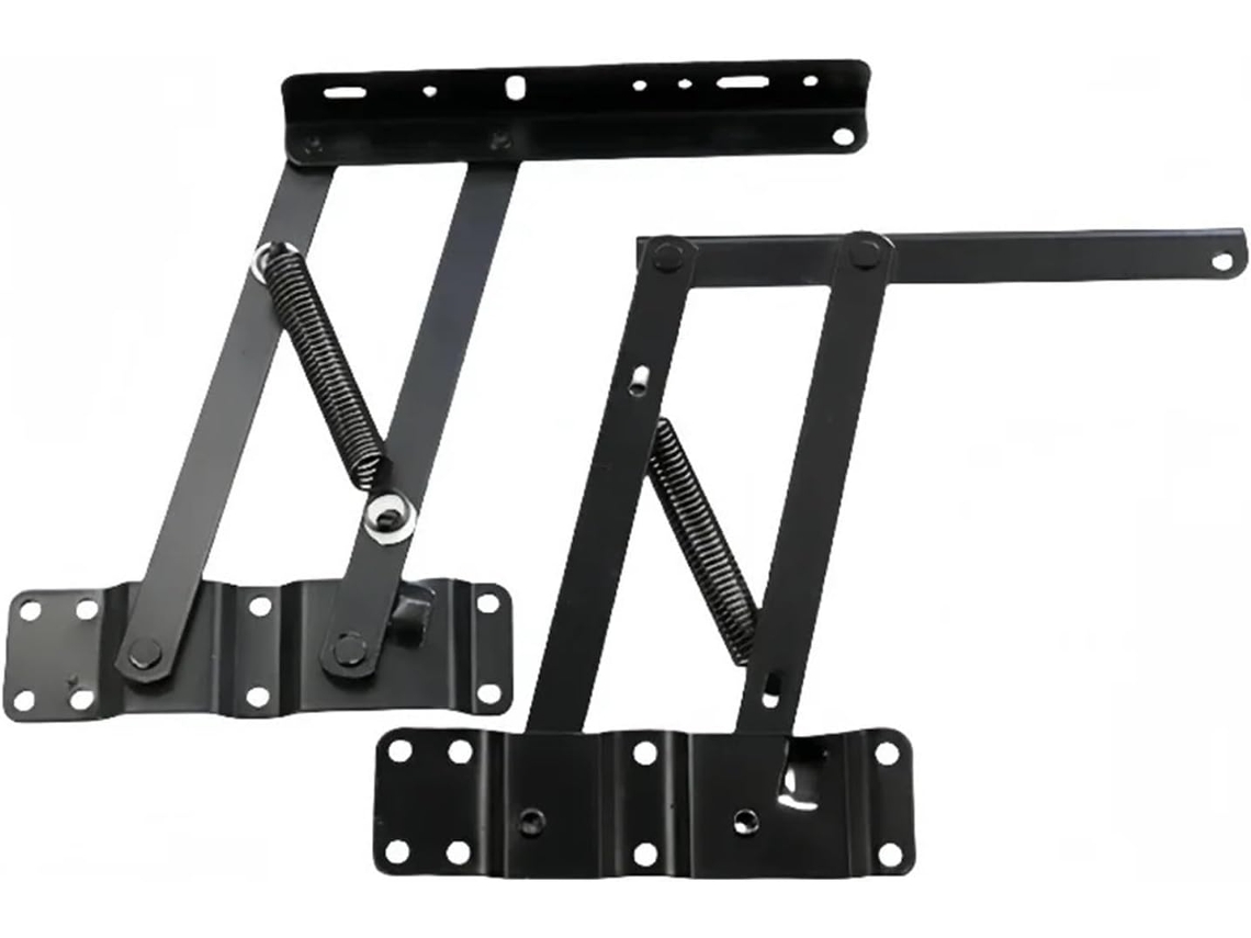 Conjunto De 2 Mesas Chá Dobráveis Com Tampo Elevável, Dobradiças E Suporte Para Computador Com Mola