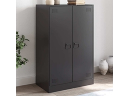 Aparador 67x39x107 cm Acero Negro