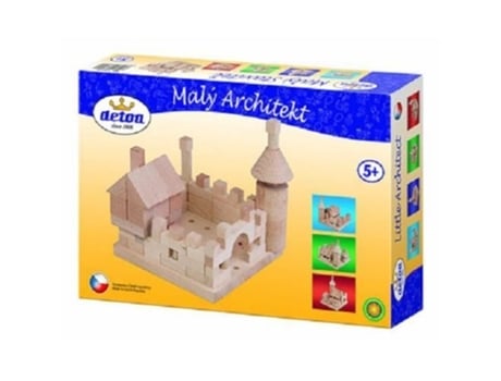 Jogo De Construção Detoa 121 Peças Madeira A Partir De 3 Anos Marrom