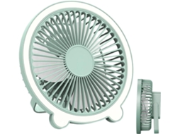 Ventilador Compacto Sem Fio Com Clipe E Recarregável Tipo C.