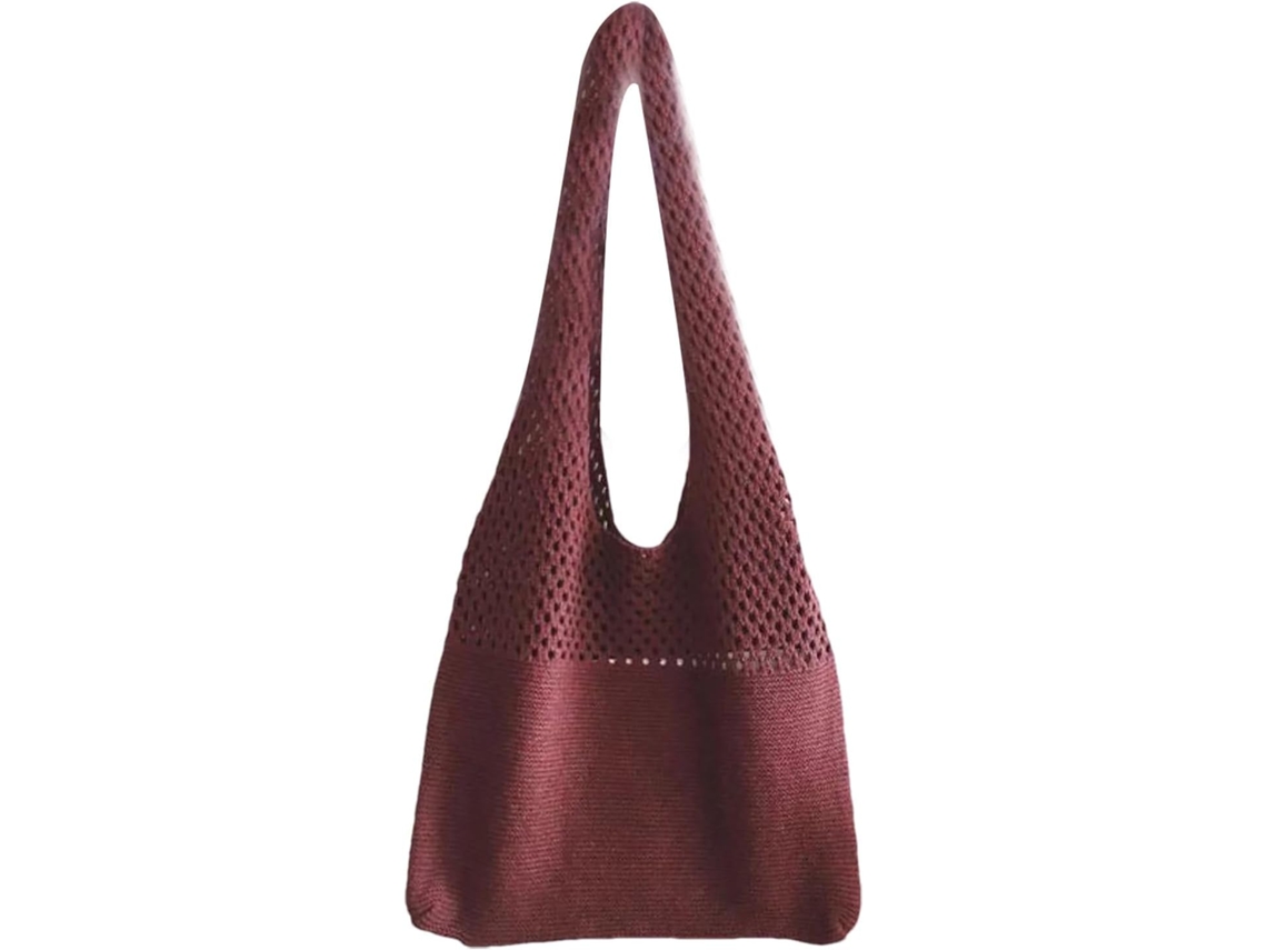 Bolsa de Crochê Praia Generico Bambia Grande, Feita À Mão em Algodão, com Interior Espaçoso CHABERLU