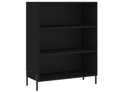 Armário C/ Prateleiras MAISON EXCLUSIVE Derivados Madeira Preto (69,5x32,5x90 cm)