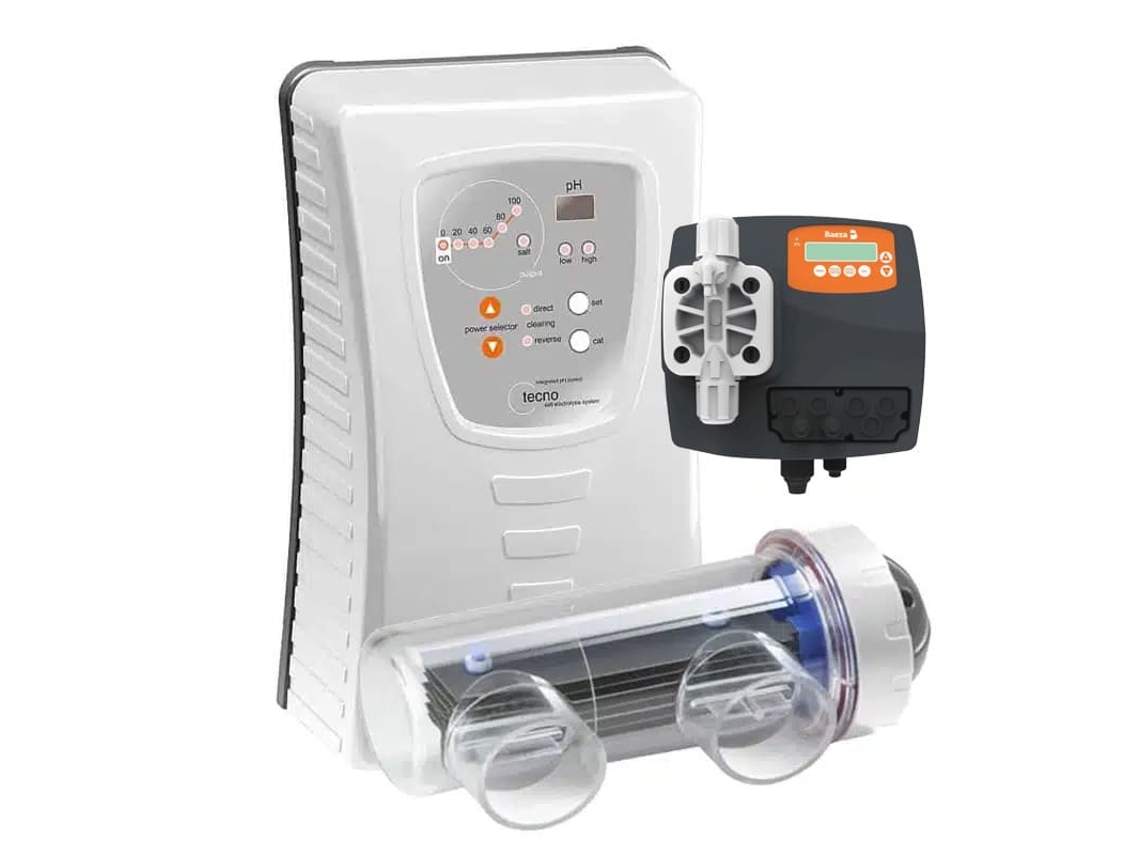 Electrolise De Sal Tecno Dt Ph Integrado Limpeza Automática Piscina Invicta Classic Ph Perfeito Água Cristalina - 40g/h