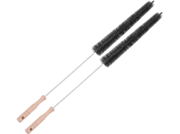 Escova De Limpeza Clispeed, Preta, Cabo De Madeira, 2 Peças, Cerdas De Pp Para Limpeza Doméstica, Máquina De Lavar E