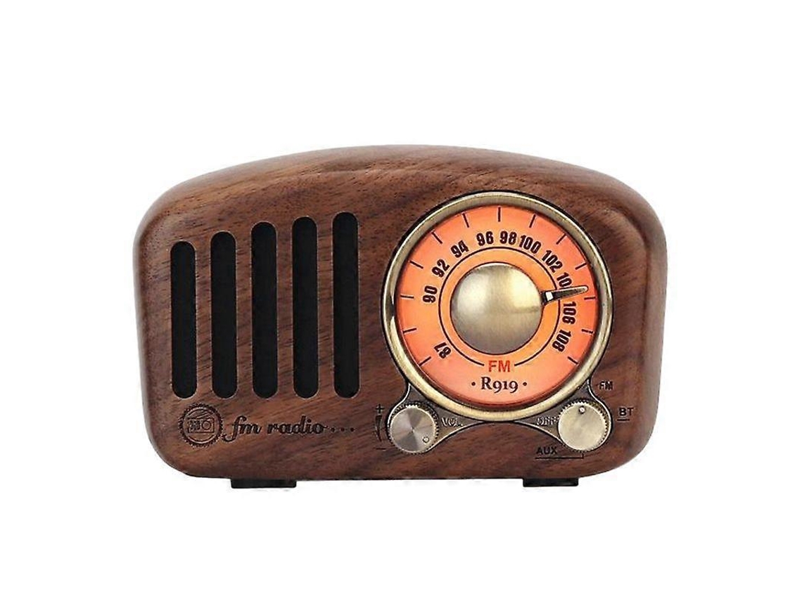 Caixa De Som Bluetooth R919 Retro Radio, Rádio Fm Com Estilo Clássico Antigo, Bluetooth, Cartão Tf S Olysi Shop