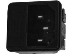Plugue Iec320 C14, Dispositivo Antirretorno, Porta fusível, Tomada de Alimentação Ac250v 10a CHABERLU